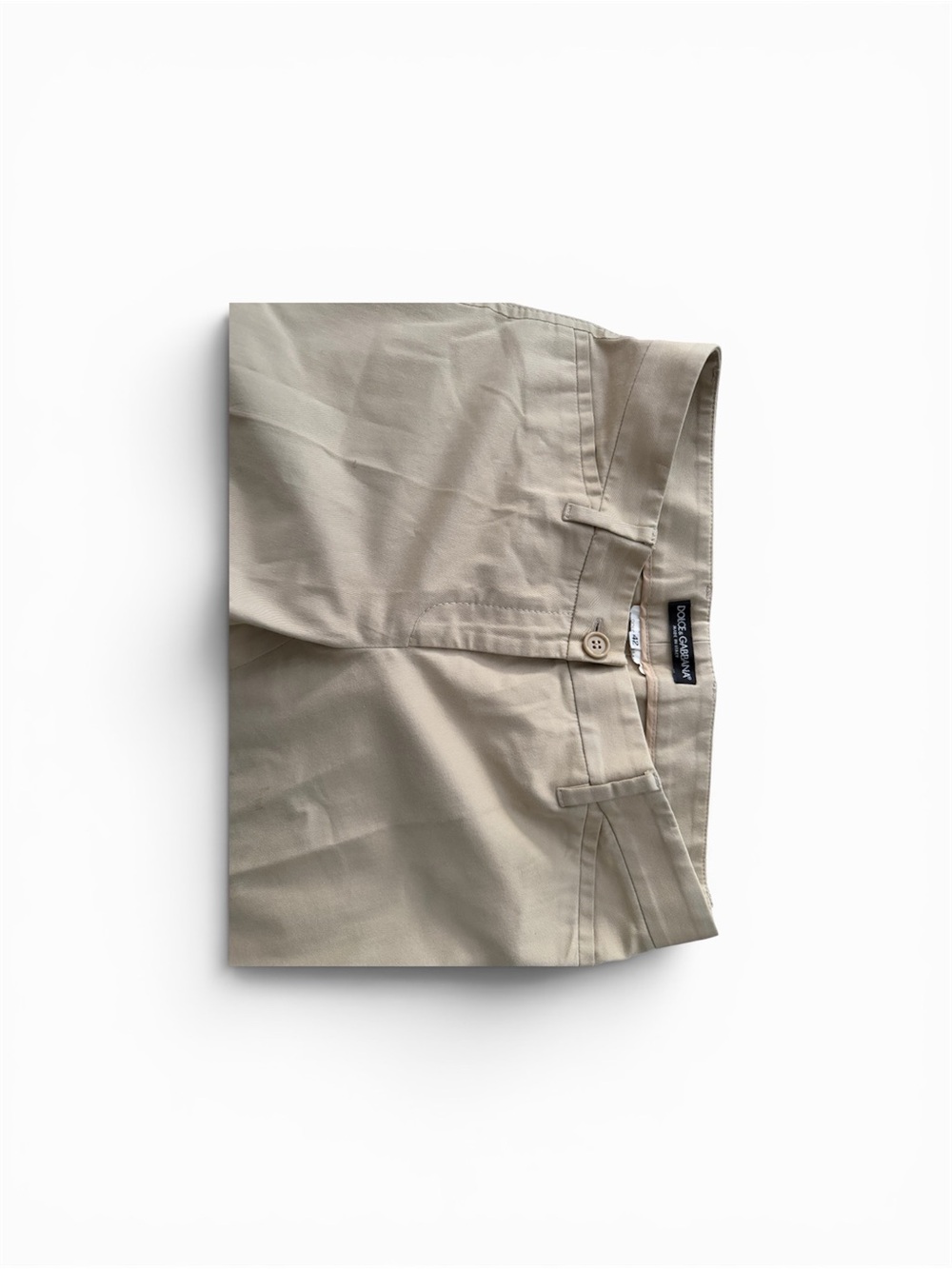 Dolce & Gabbana Beige High-Waist Pants